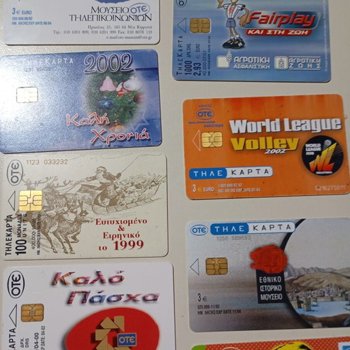 OTE phone cards like new, pack of 13
