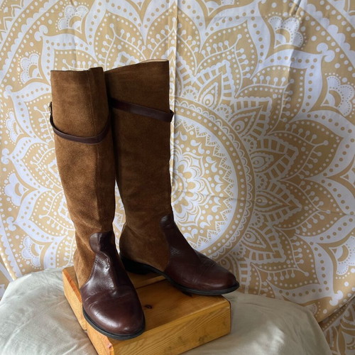 Riding boots used, tan color, size 40
