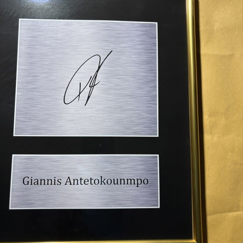 Giannis Antetokounmpo Signed Replica A3 Poster new