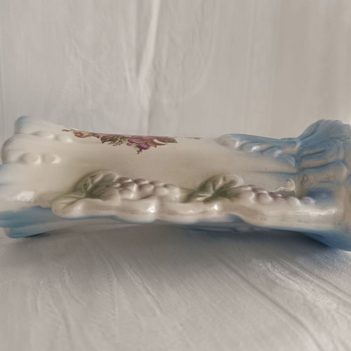 Vintage wedding ceramic vase with iridescent finish like new