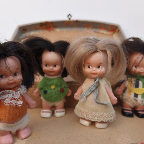 Tin Tan doll set of 4 used, vintage Famosa 1960s