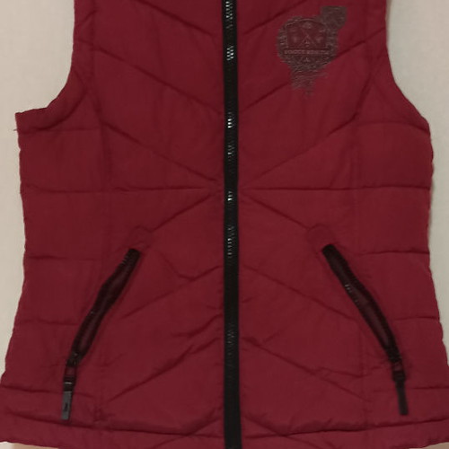 Soccx sleeveless women's jacket used, burgundy, size M