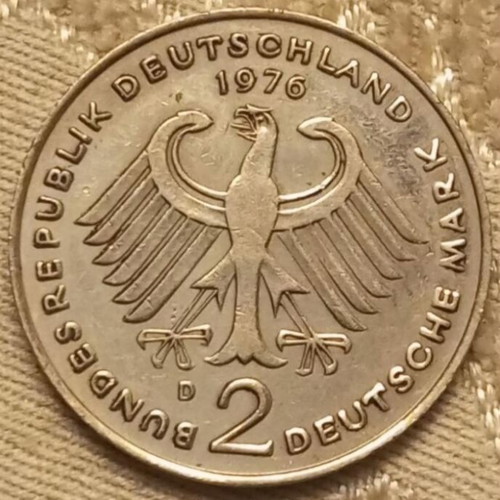 2 Deutsche Mark Konrad Adenauer like new