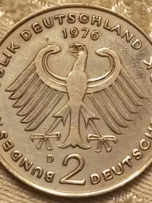 2 Deutsche Mark Konrad Adenauer like new