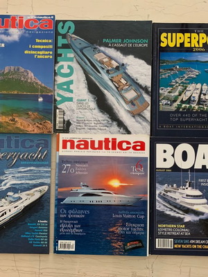 Περιοδικά Yachting μεταχειρισμένα, πακέτο 6 τεύχη εξωτερικού