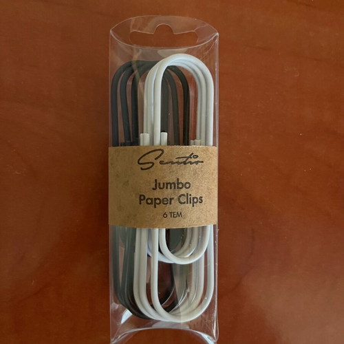 Large jumbo paper clips new from Plaisio