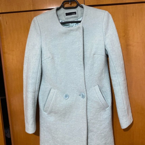 Women's coat used, turquoise, size S