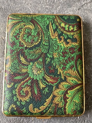 German cigarette case used, vintage