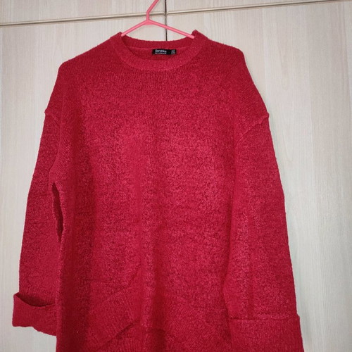 Knitted red sweater used size S