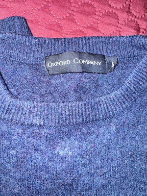 Oxford Company wool sweater blue size M like new