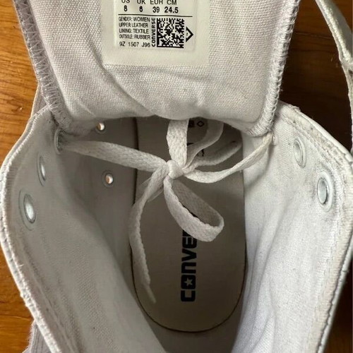 Converse All Star leather sneakers size 39 like new, white