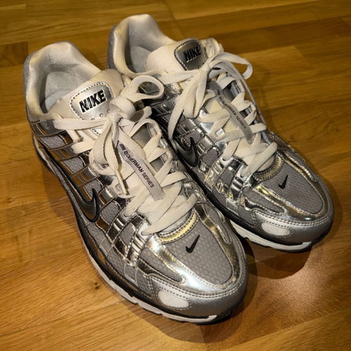Nike P-6000 sneakers like new, size 45, white and silver