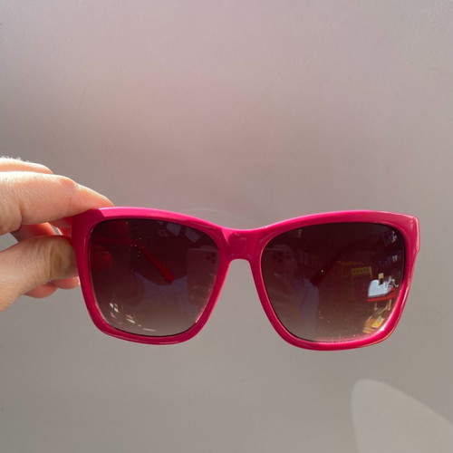 Lussile sunglasses with fuchsia acetate frame like new