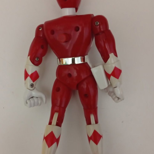 Mighty Morphin Power Rangers Red Ranger Figure Kick Action Bandai 1993