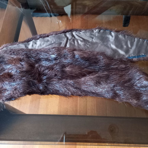Fur used for shoulders brown 110cm