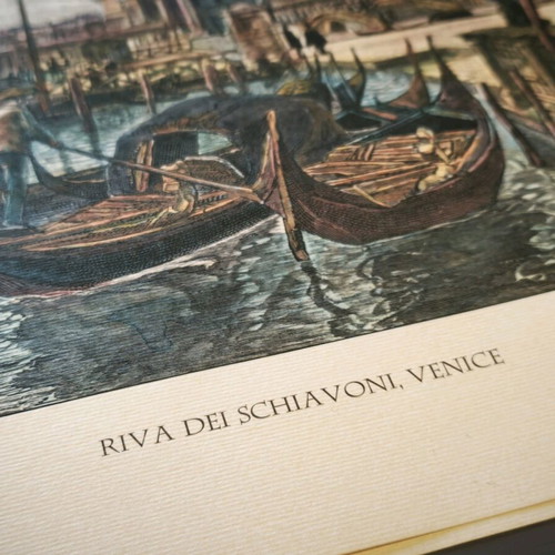 Harbor engravings like new, pair