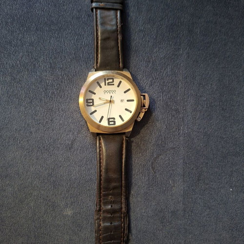 Oozoo unisex wristwatch used, gold color