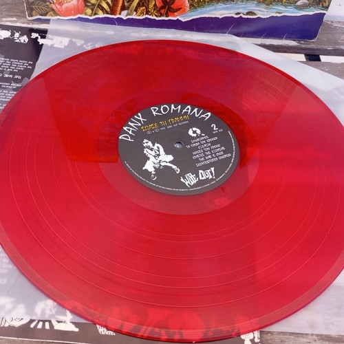 Antidrasi and Panx Romana punk LPs used with cover wear