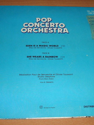 Pop Concerto Orchestra Eden Is A Magic World 45rpm vinyl