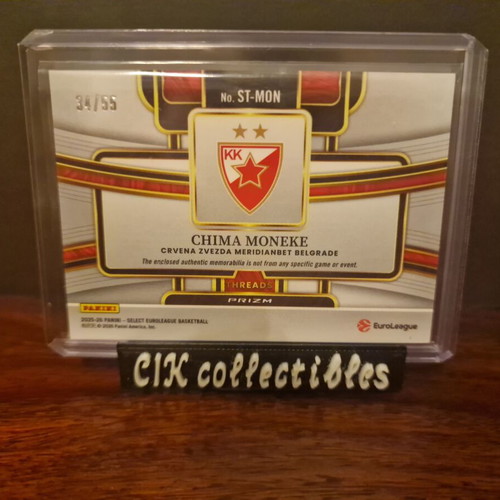 Panini Euroleague Origins Red Star Zvezda Moneke Patch new