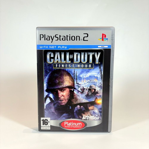 Call of Duty Finest Hour Platinum PS2 game used, complete