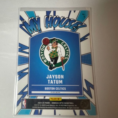 Donruss Optic My House Jayson Tatum Purple Holo Prizm card new