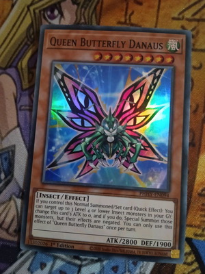 Queen Butterfly Danaus μεταχειρισμένο Effect Monster Yu-Gi-Oh! κάρτα