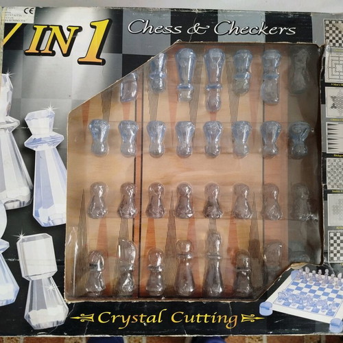 Crystal chess used 7 in 1