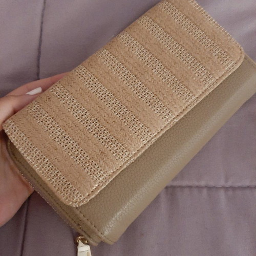 Wallet bag new, beige with minor marks