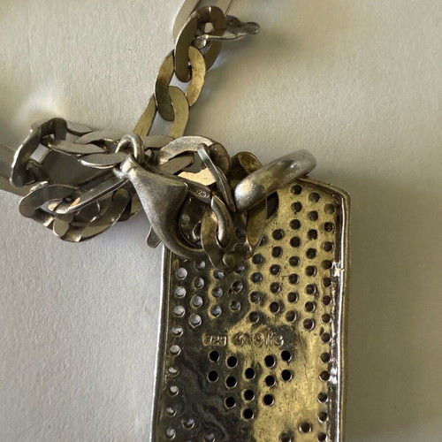 Oxette silver necklace like new, long or short