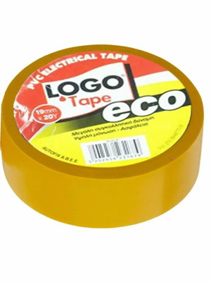 Μονωτική ταινία LOGO κίτρινη 1,9cm x 20m καινούργιο