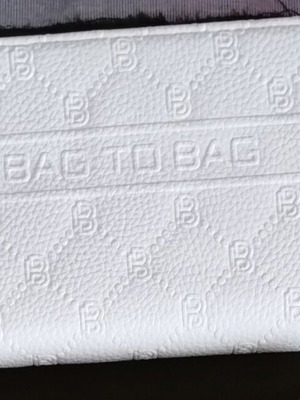 A To Z Greek wallet with multiple card slots, white