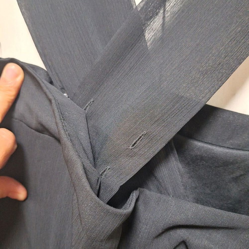 Skirt with straps like new, black, size L, chiffon