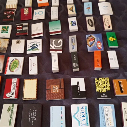 Matchboxes pack of 50 like new, various types and sizes