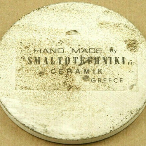 Handmade ceramic coaster Naval Warship Destroyer Aetos used