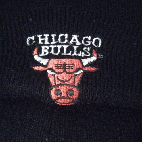 NBA Chicago Bulls winter hat used, authentic collectible 1996