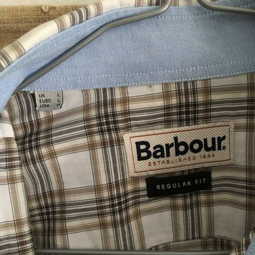 Barbour shirt like new, cotton, size L, tartan pattern
