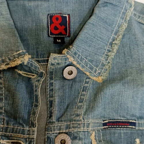 Vintage Dolce & Gabbana women's denim jacket new, medium, blue