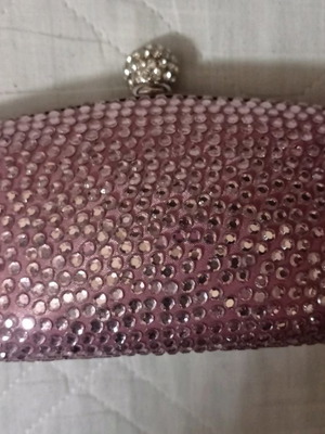 Accessorize pink clutch bag