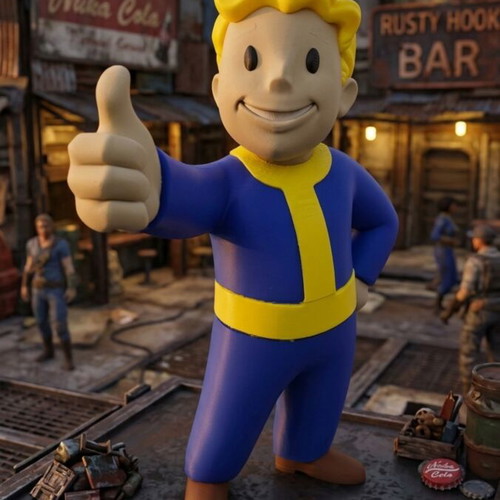 Fallout Vault Boy figure like new, 26cm