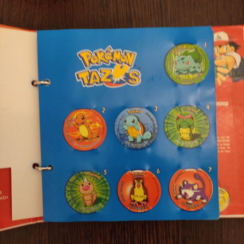 Pokemon tazos complete set with album
