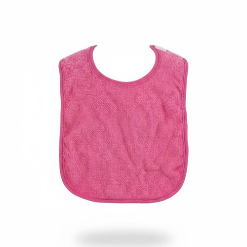 2 terry cotton fuchsia bibs like new