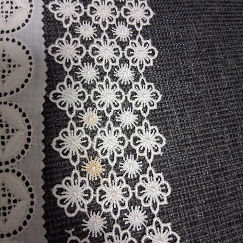 Machine lace set like new, mixed lengths and colors