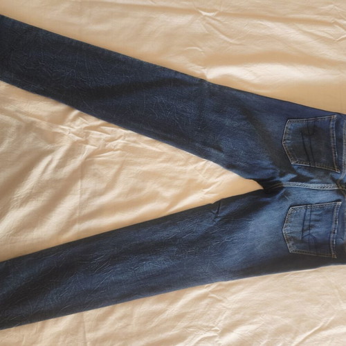 American Eagle classic slim straight jeans size S, vintage indigo wash