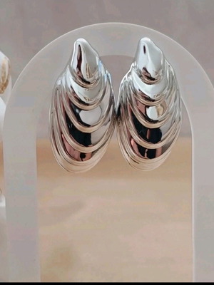 Shell earrings silver new, summer style