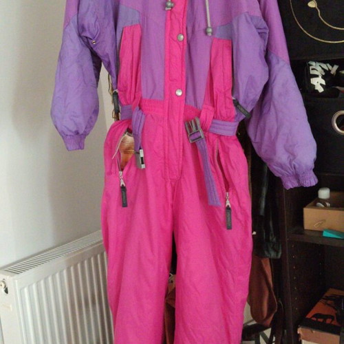 Vintage ski suit used, small size