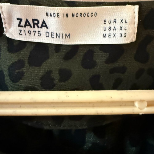 Zara midi dress leopard oil like new