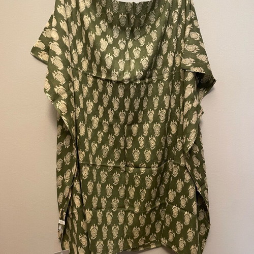 Cotton pareo khaki-cream “colores” new with tag