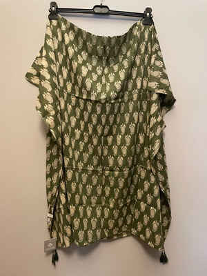 Cotton pareo khaki-cream “colores” new with tag