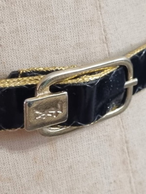 Vintage ζώνη, 102 εκατοστά, μαύρη